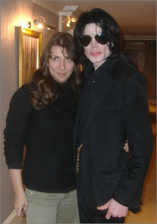 Celine Lavail with Michael Jackson