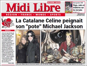 Celine Lavail in the Midi Libre